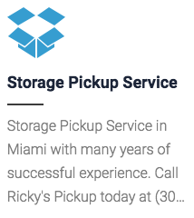 Storage Pickup Service