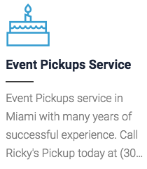 Event Pickups Service