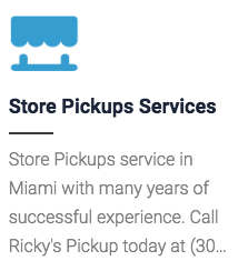 Store Pickups Services